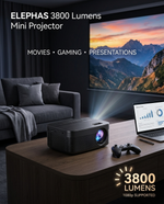 Load image into Gallery viewer, Elephas 3800 Lumens Mini Projector