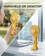 Load image into Gallery viewer, Neuclo Multi-Functional Portable Rechargeable Fan