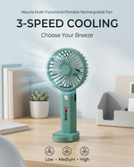 Load image into Gallery viewer, Neuclo Multi-Functional Portable Rechargeable Fan