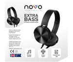 Load image into Gallery viewer, novo Extra Bass Stereo Headphones