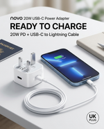 Load image into Gallery viewer, novo 20W USB-C Power Adapter