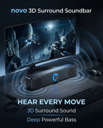 Load image into Gallery viewer, novo 3D Surround Soundbar BT 5.0 Wired Speakers