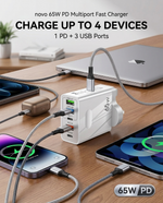 Load image into Gallery viewer, novo 65W PD Multiport Fast Charger