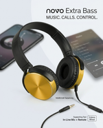 Load image into Gallery viewer, novo Extra Bass Stereo Headphones