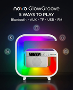 Load image into Gallery viewer, novo GlowGroove Wireless BT Speaker