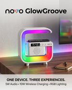 Load image into Gallery viewer, novo GlowGroove Wireless BT Speaker