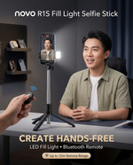 Load image into Gallery viewer, novo R1S Fill Light Selfie Stick