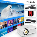 Load image into Gallery viewer, QKK AK-81 6000 Lumens Mini Projector