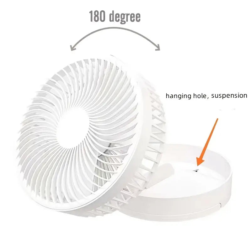 Novo FlexFlow adjustable rechargeable table Fan