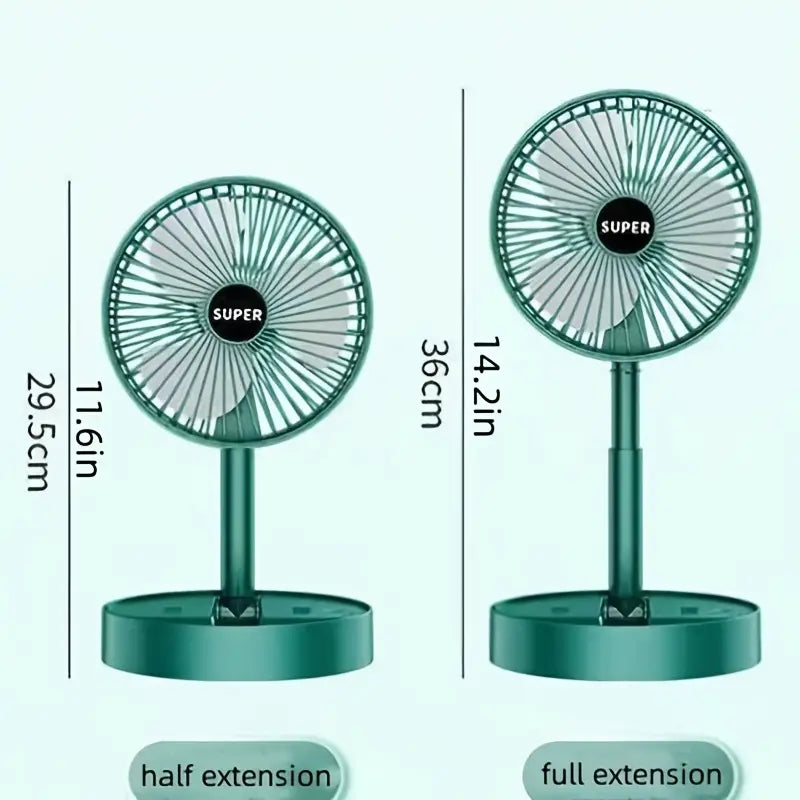 Novo FlexFlow adjustable rechargeable table Fan