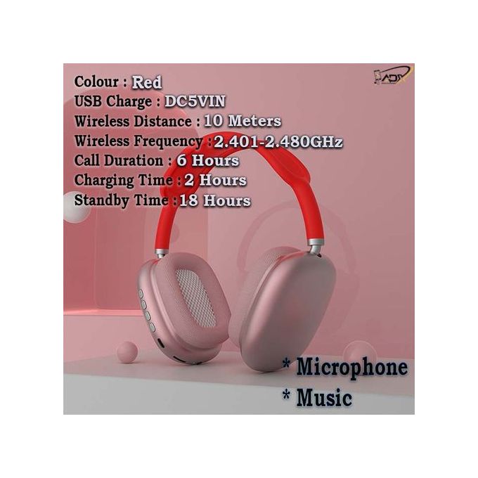 novo P9 Wireless Bluetooth Headset Headphone
