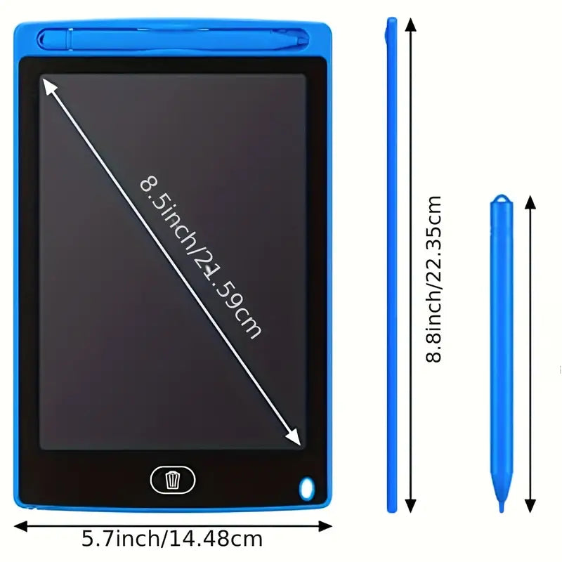 8.5 Inch LCD Electronic Tablet Erasable Writing Pads For Kids