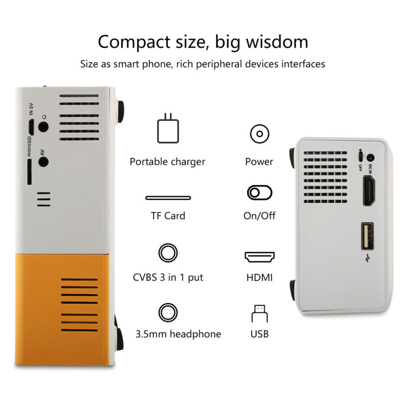 Neuclo Portable Mini LED Projector