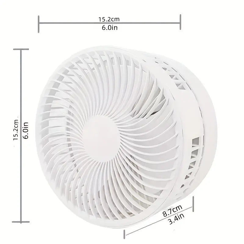 Novo FlexFlow adjustable rechargeable table Fan