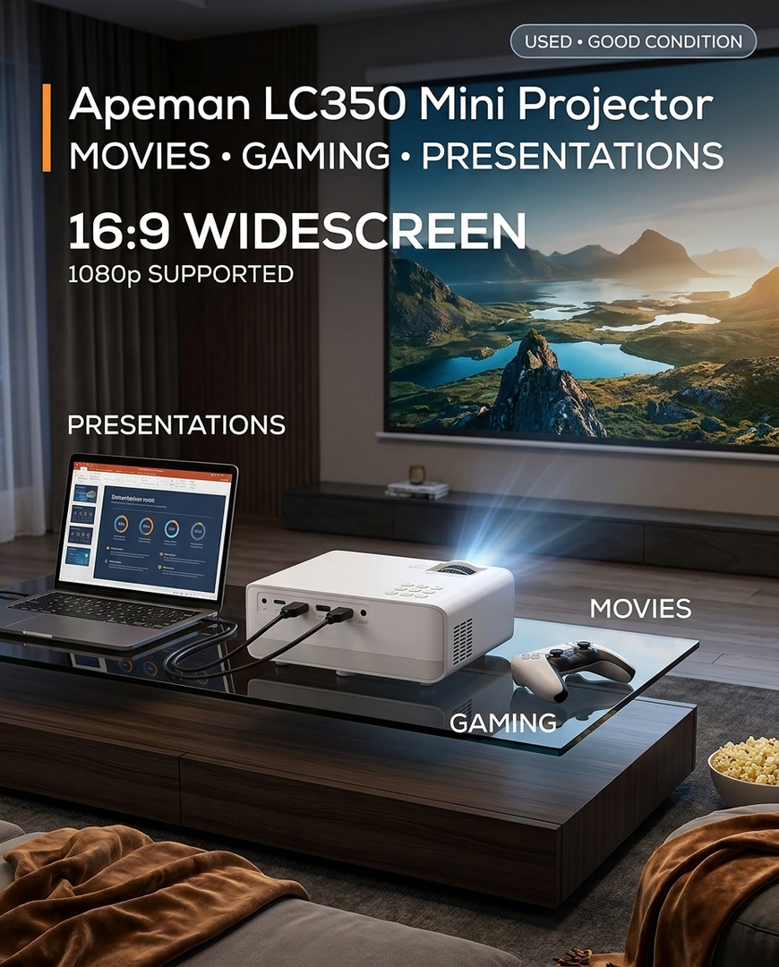 Apeman LC350 3500 Lumens Mini Projector