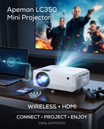 Load image into Gallery viewer, Apeman LC350 3500 Lumens Mini Projector