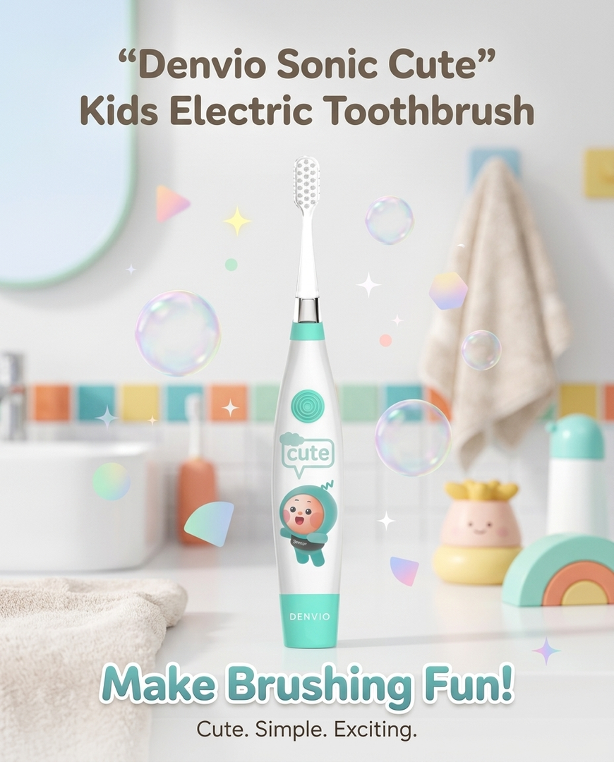 Denvio Sonic Cute Kids Electric Toothbrush