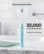Load image into Gallery viewer, Denvio Sonic Olive Electric Toothbrush