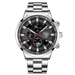 Load image into Gallery viewer, Deyros E1 Men Business Stainless Steel Quartz Watch