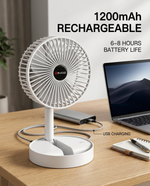 Load image into Gallery viewer, Neuclo Adjustable Rechargeable Fan With 3 Speeds