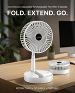 Load image into Gallery viewer, Neuclo Adjustable Rechargeable Fan With 3 Speeds