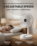 Load image into Gallery viewer, Neuclo Adjustable Rechargeable Fan With 3 Speeds