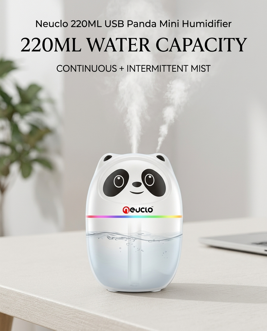 Neuclo 220ML USB Panda Mini Humidifier