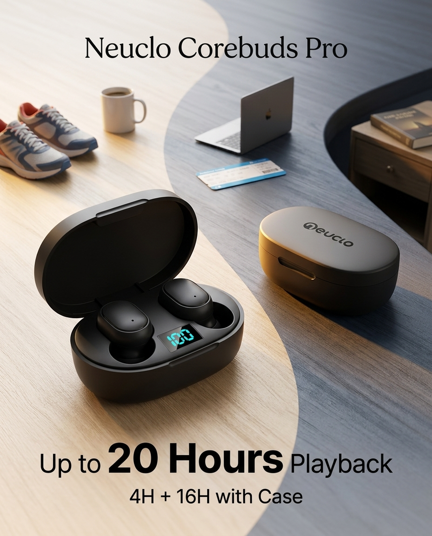 Neuclo Corebuds Pro Wireless In-Ear Earbuds