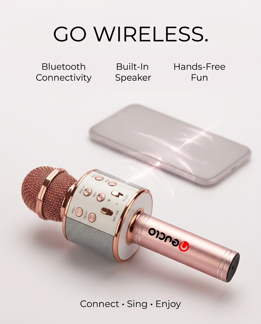 Neuclo Portable BT Wireless Karaoke Microphone Speaker