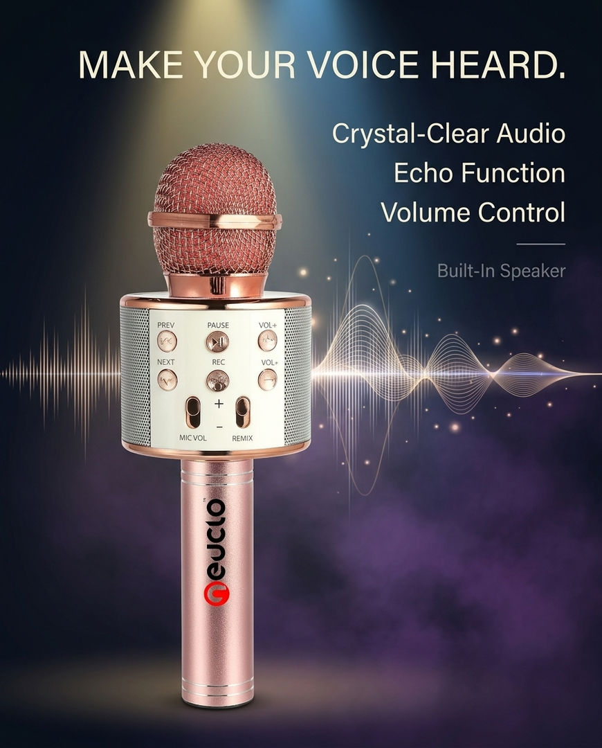 Neuclo Portable BT Wireless Karaoke Microphone Speaker