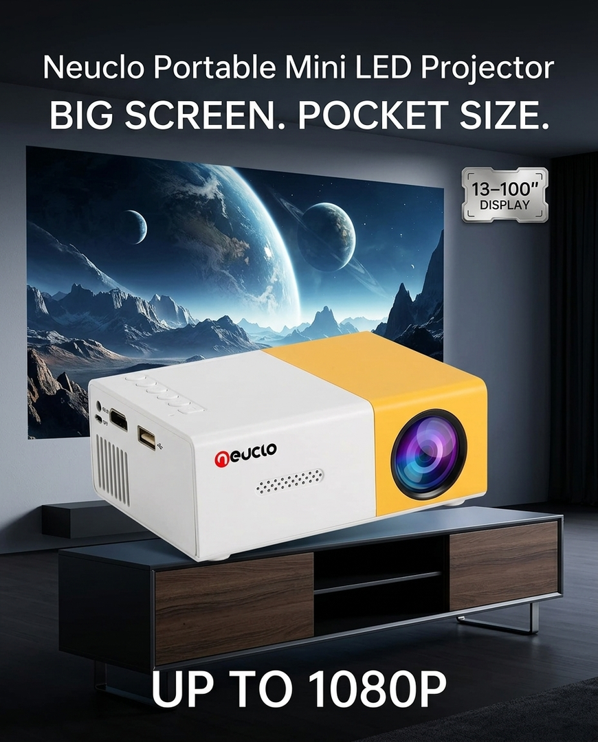 Neuclo Portable Mini LED Projector