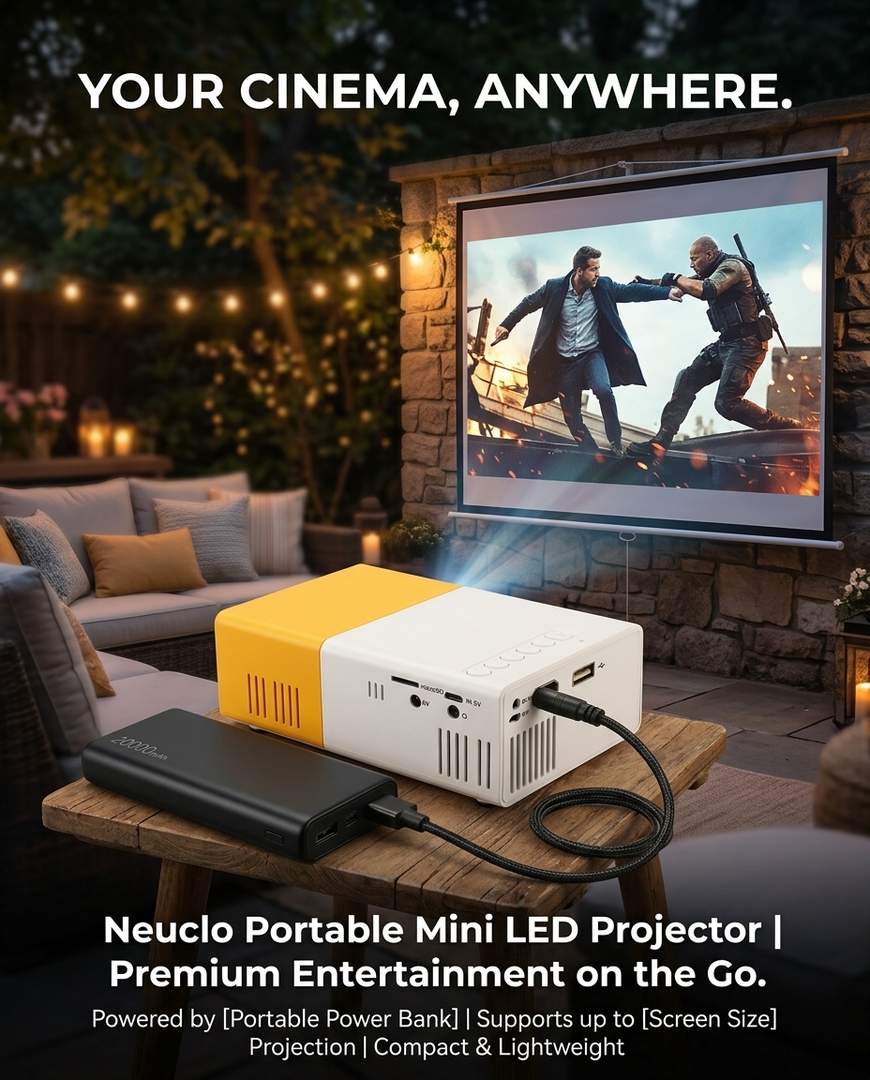 Neuclo Portable Mini LED Projector