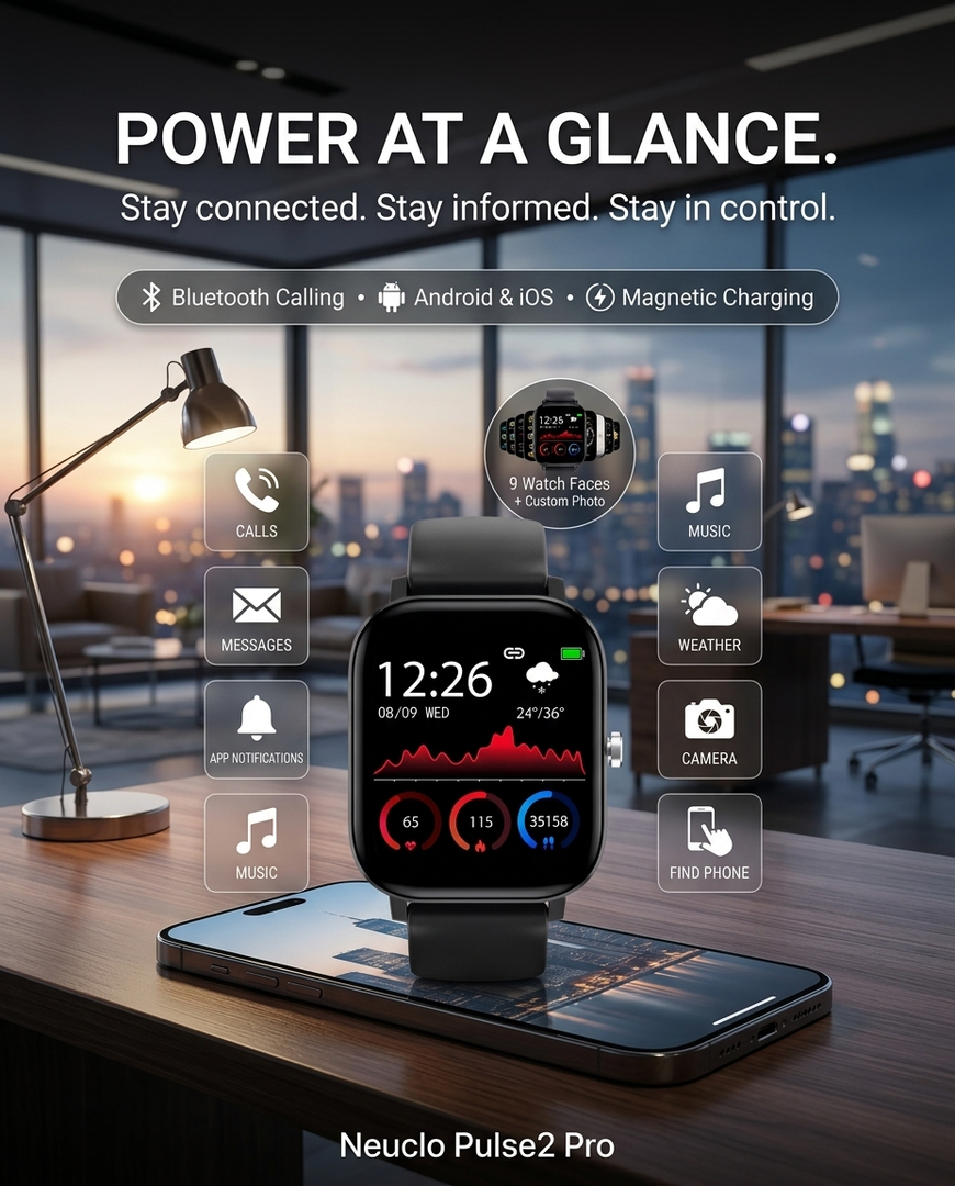 Neuclo Pulse2 Pro Smartwatch