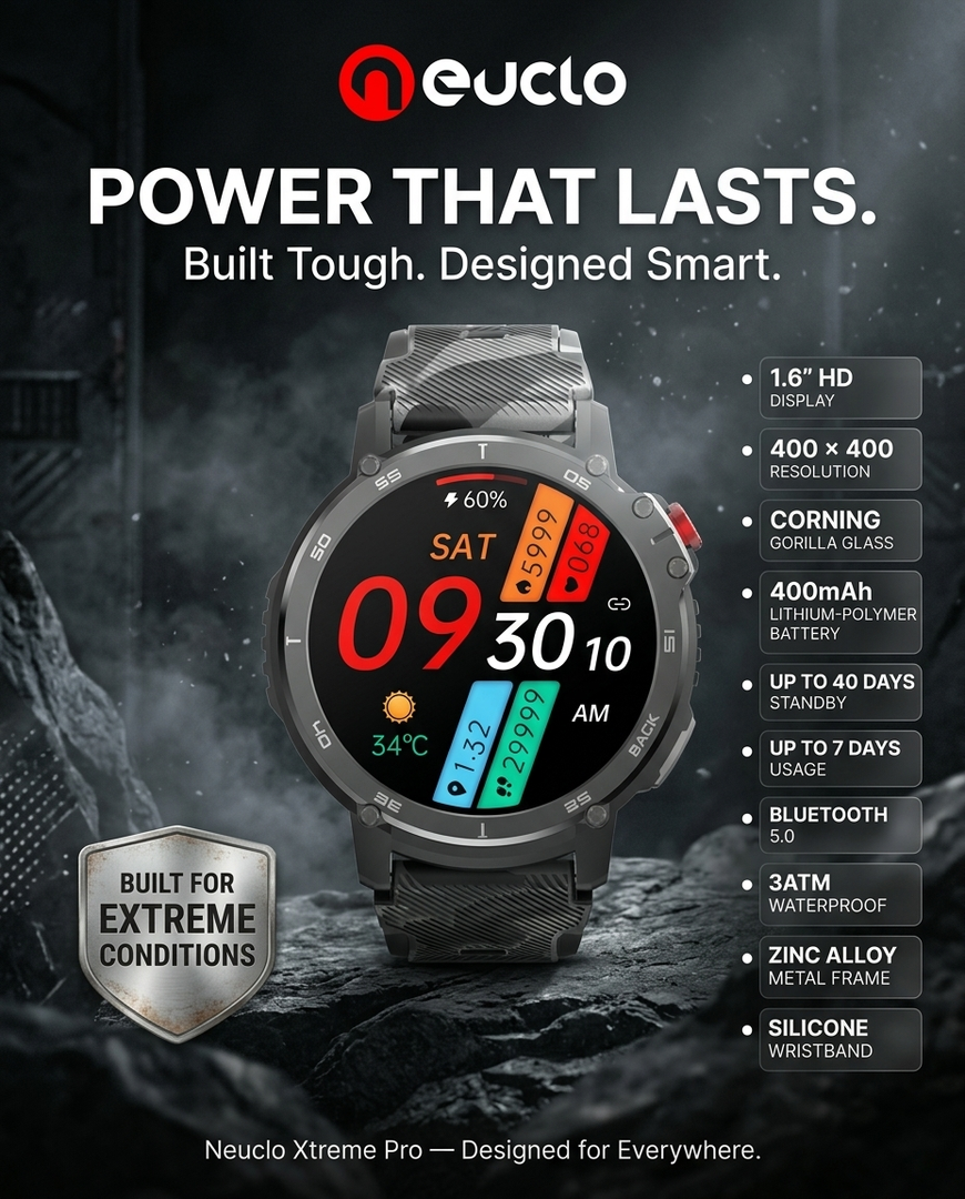 Neuclo Xtreme Pro Smartwatch