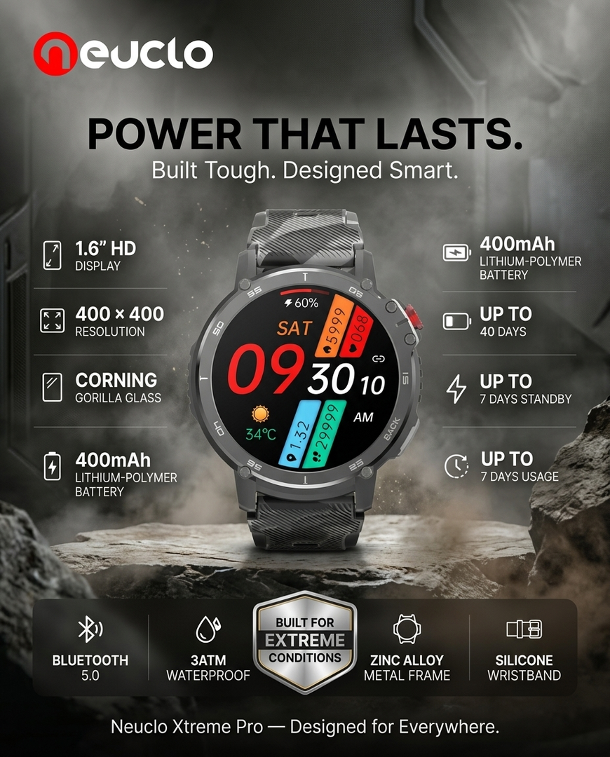 Neuclo Xtreme Pro Smartwatch