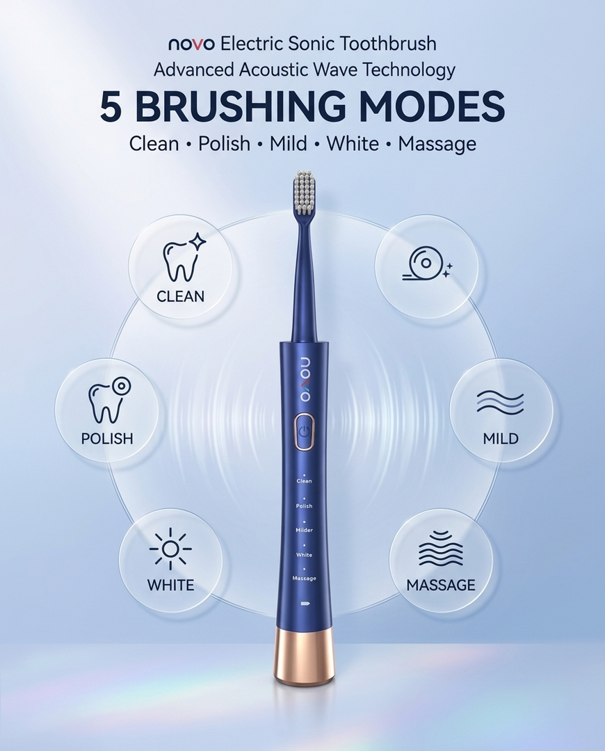 novo Electric Sonic Toothbrush