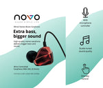 Load image into Gallery viewer, novo Extra Bass Wired Stereo Earphone