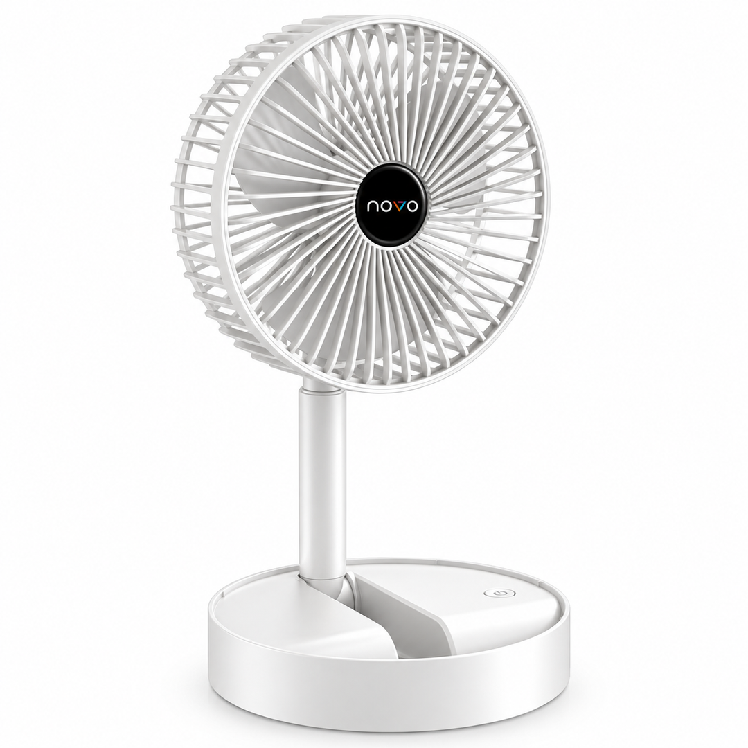 novo FlexFlow adjustable rechargeable table Fan