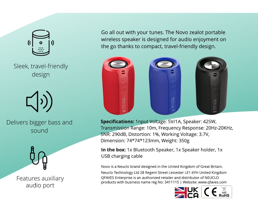 novo Portable Wireless Speaker