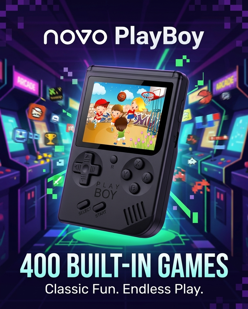 novo PlayBoy Retro Video Game Console