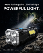 Load image into Gallery viewer, novo Rechargeable LED Flashlight (4 Core Lights)