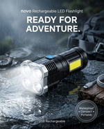 Load image into Gallery viewer, novo Rechargeable LED Flashlight (4 Core Lights)