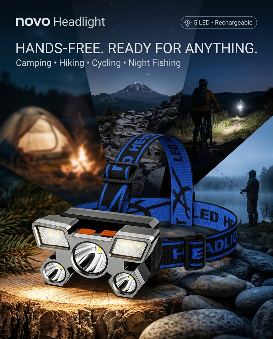 novo Rechargeable Portable Headlight
