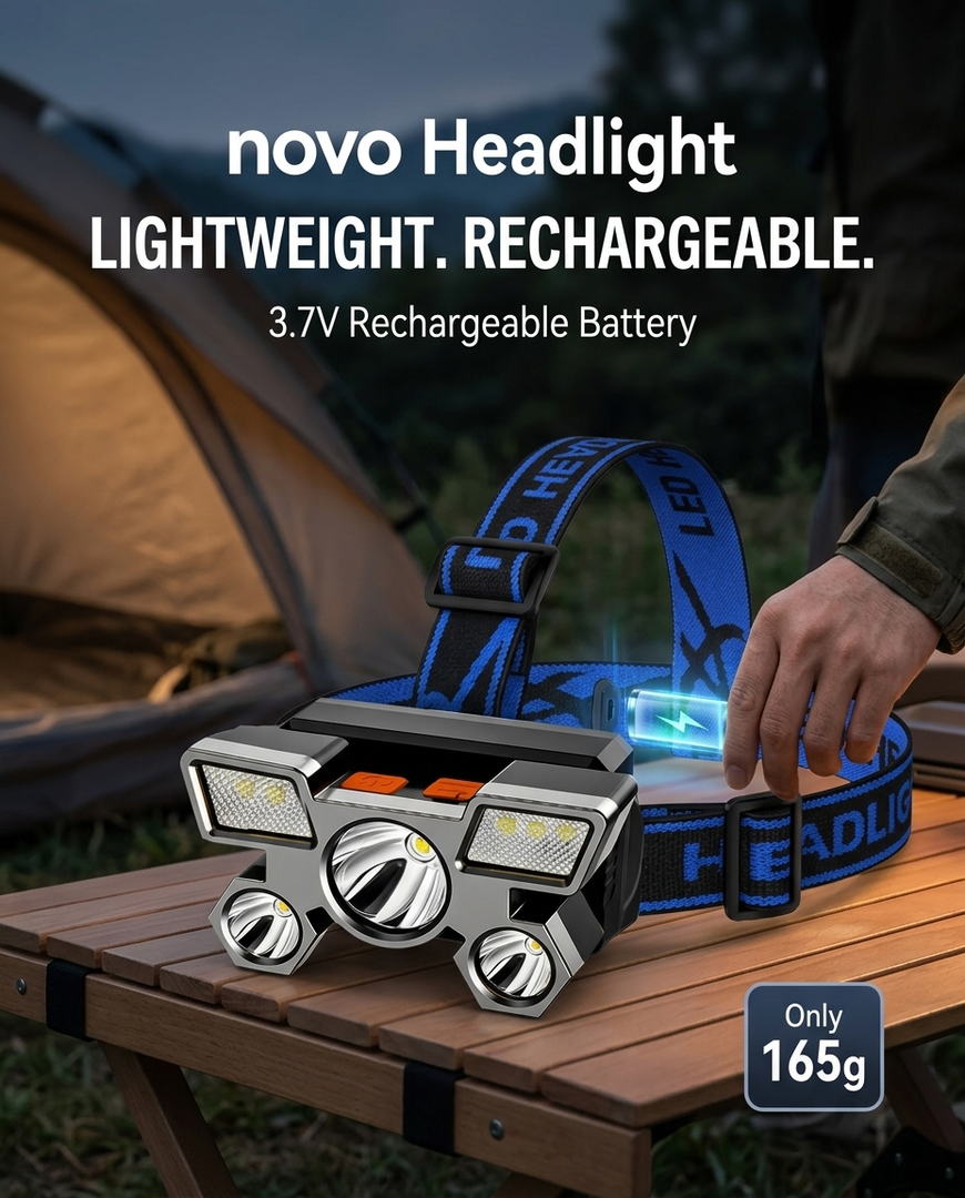 novo Rechargeable Portable Headlight
