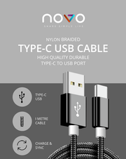 Novo Type-C USB Fast Charging Data Cable