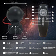 novo Astronaut Galaxy Stars Projector