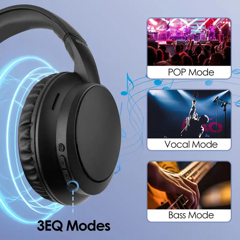 Siindoo Over Ear HiFi Stereo Wireless Headphones