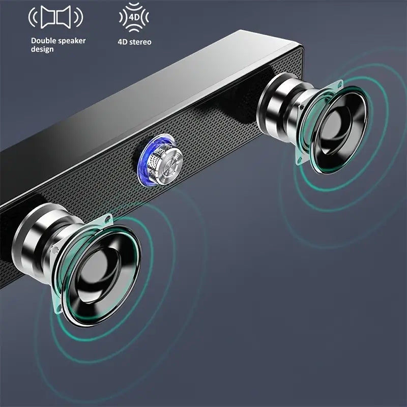 novo 3D Surround Soundbar BT 5.0 Wired Speakers