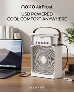 Load image into Gallery viewer, novo AirFrost Portable Fan Humidifier