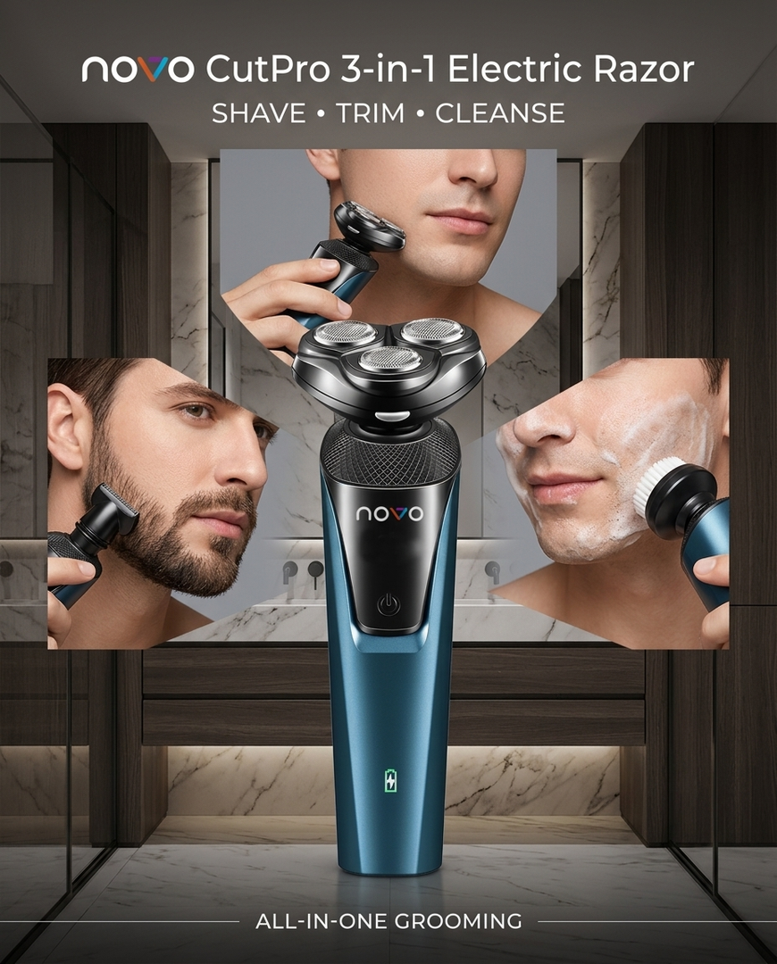 novo CutPro 3-in-1 Electric Razor